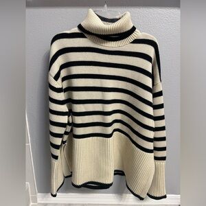 Toteme Signature Stripe Turtleneck Sweater